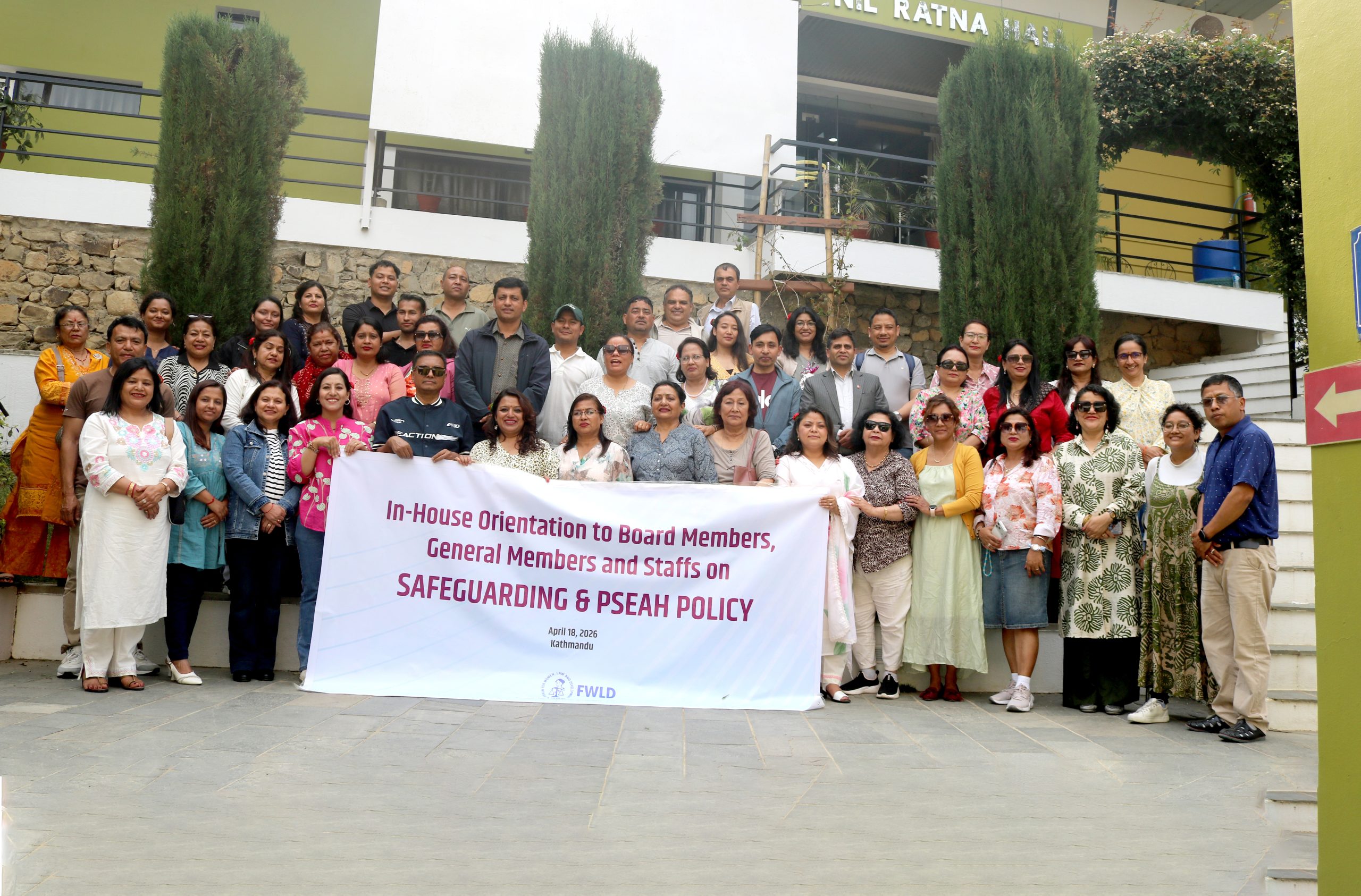 Orientation to Board Members,  General Members and Staffs on Safeguarding & PSEAH Policy